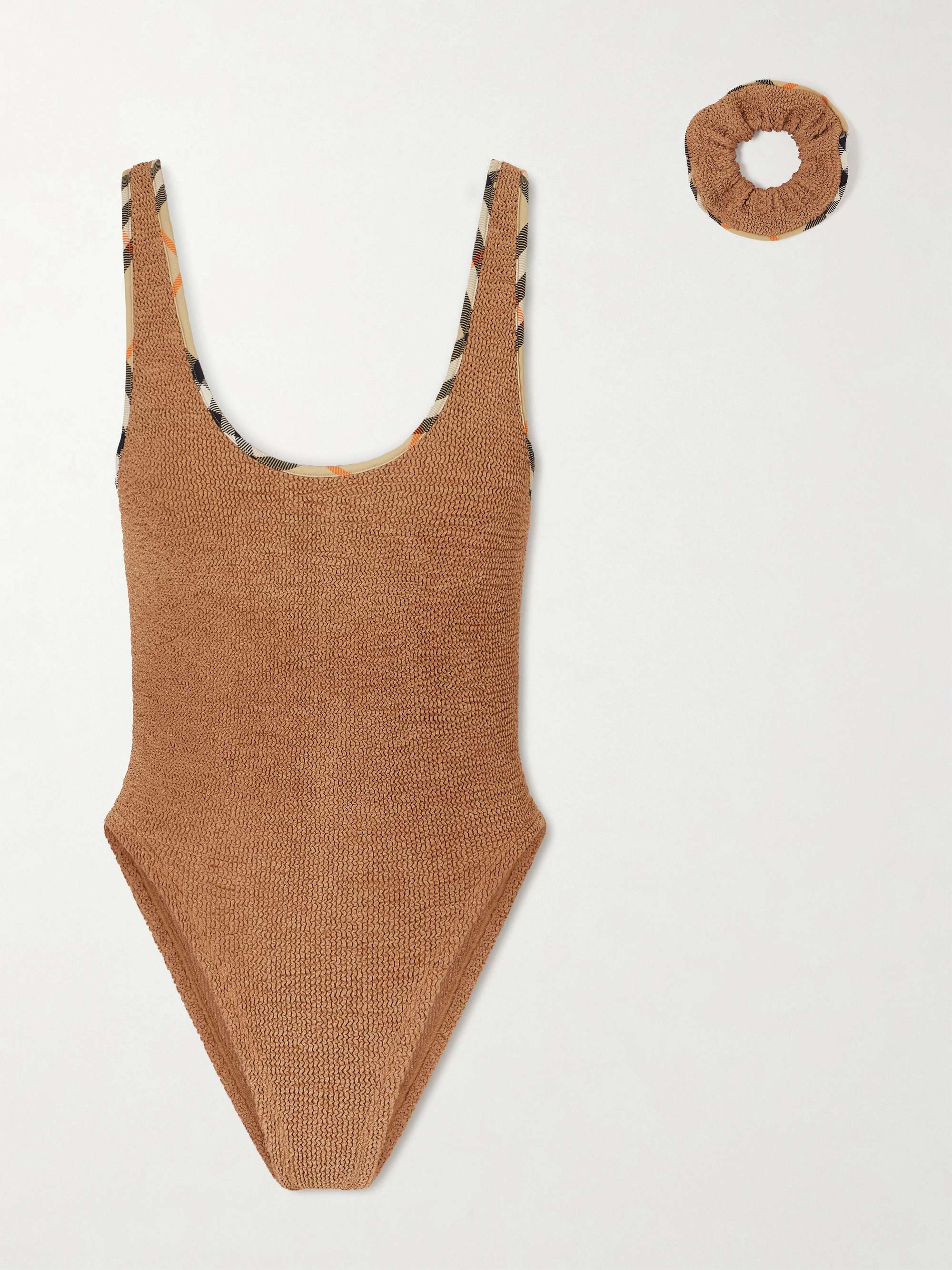 + Hunza G Faye Checked Original Crinkle&amp;trade; Swimsuit