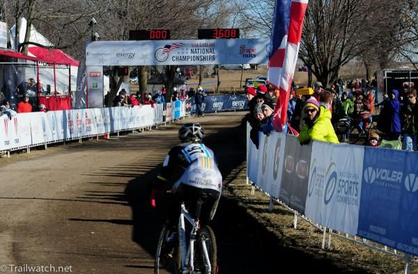 Andrew Bailey (Tri Cities Road Club) with one lap to go