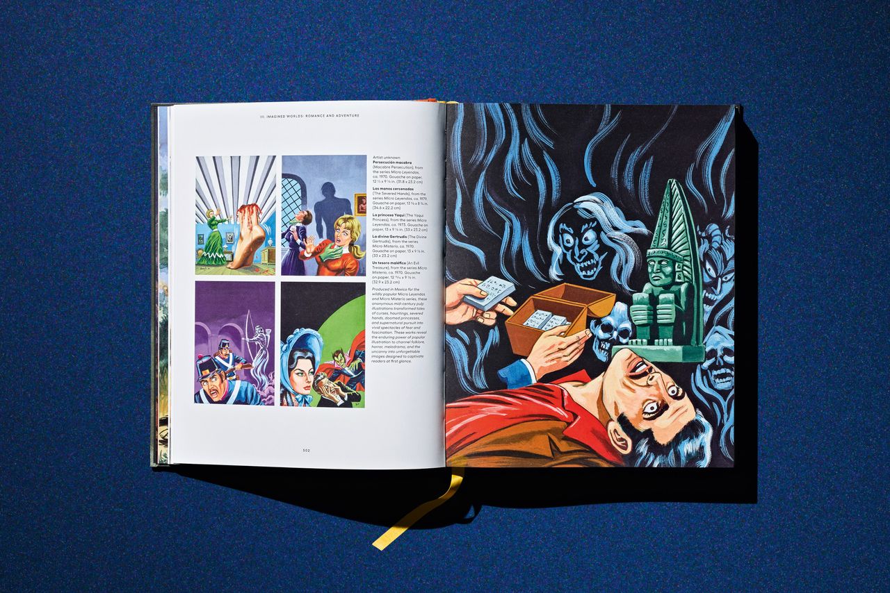 Spreads from Taschen's Lucas Museum of Narrative Art monograph
