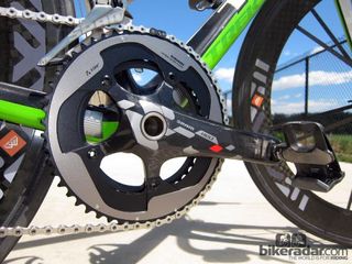 It's tough to tell if the new crankarms are stiffer than the old ones in terms of pedaling efficiency. However, the new hollow carbon fiber spider and the added support from the hidden fifth arm configuration lends unquestionable stiffness to the chainrings. Front shift quality - particularly under power - is vastly improved over older SRAM Red cranks.