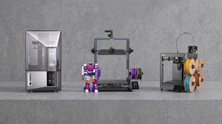 A selection of Elegoo 3D printers.