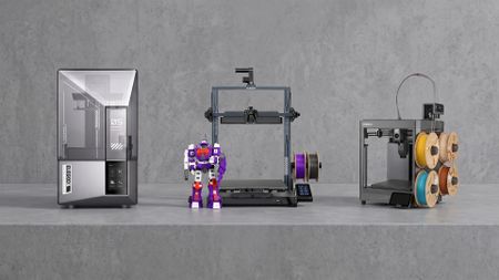A selection of Elegoo 3D printers.