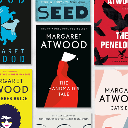 a collage of the best books by margaret atwood for a ranking of her novels including the handmaid's tale alias grace and more