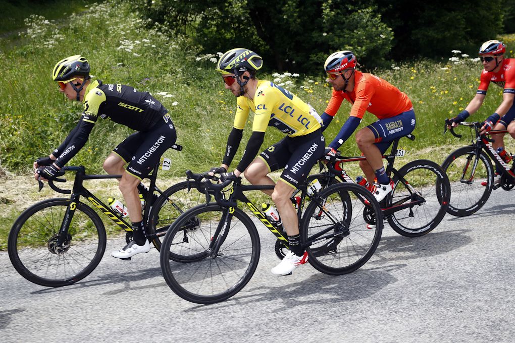 Race leader Adam Yates during stage 6 at Dauphine