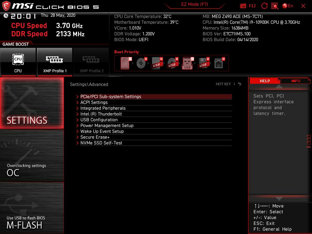 MSI Meg Z490 Ace