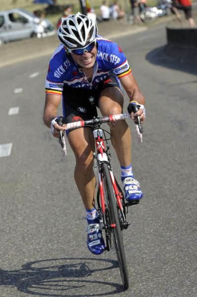 Stijn Devolder solos to the victory.