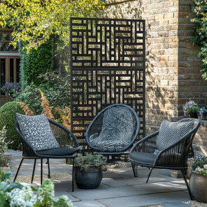 Geo Outdoor Metal Privacy Screen Panel