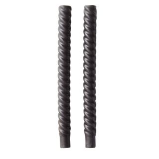 Charcoal Twisted Taper Candles