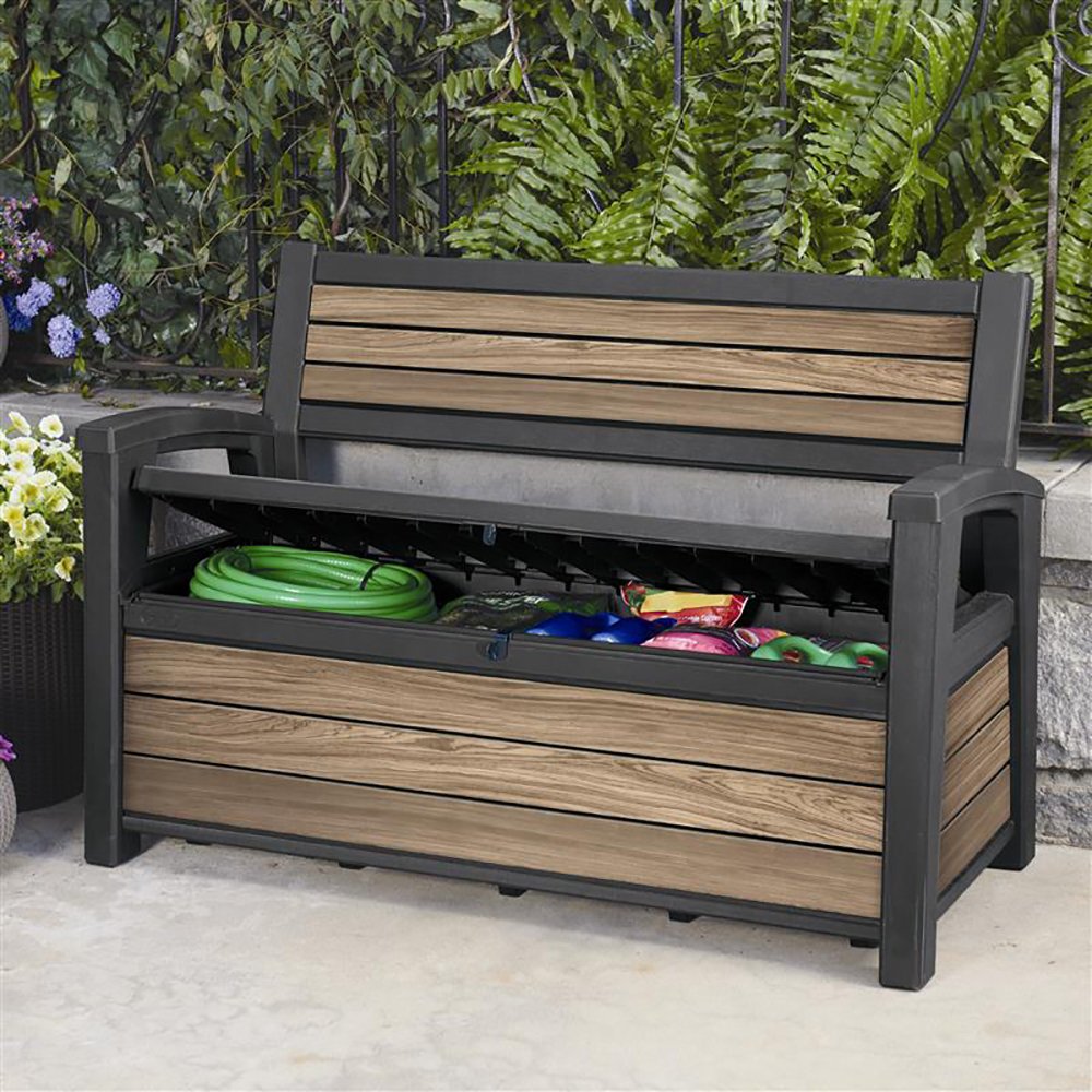 Keter Signature Storage Bench, Oak