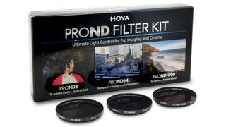 Hoya filter kit stock image on a white background