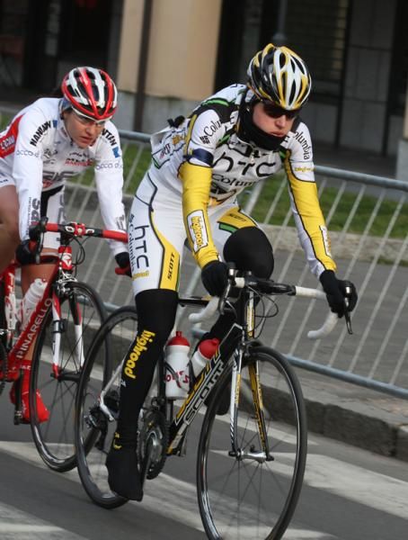Noemi Cantele braves the cold conditions