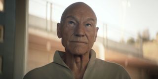 Patrick Stewart looks to the sky in Star Trek: Picard