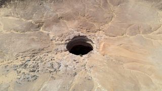 The Well of Barhout, also known as the 'Well of Hell', in the al-Mahra province in Yemen on June 6, 2021.