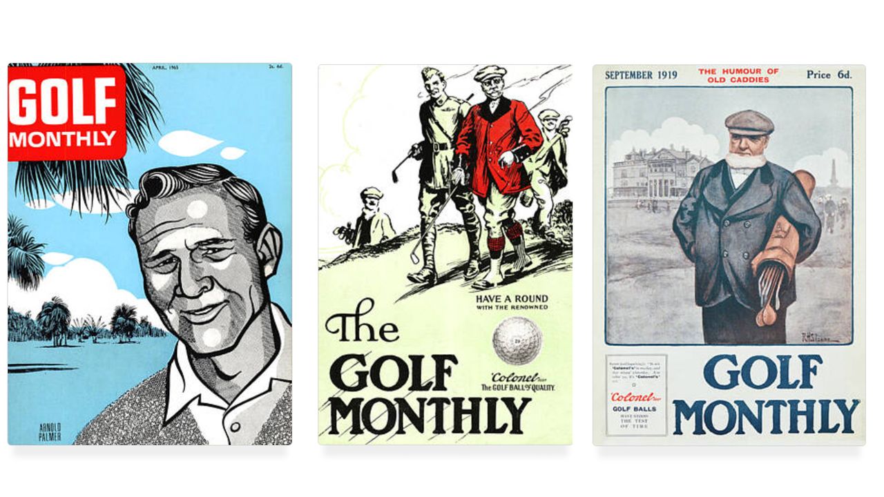 Three classic Golf Monthly covers