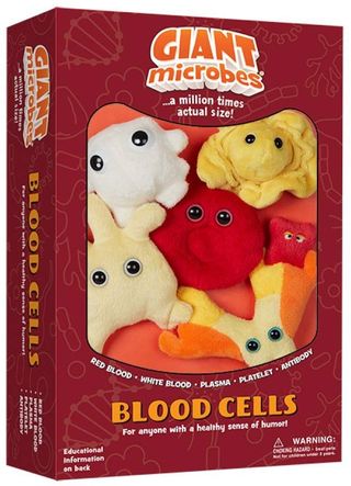 Giant Microbes set of blood cells.