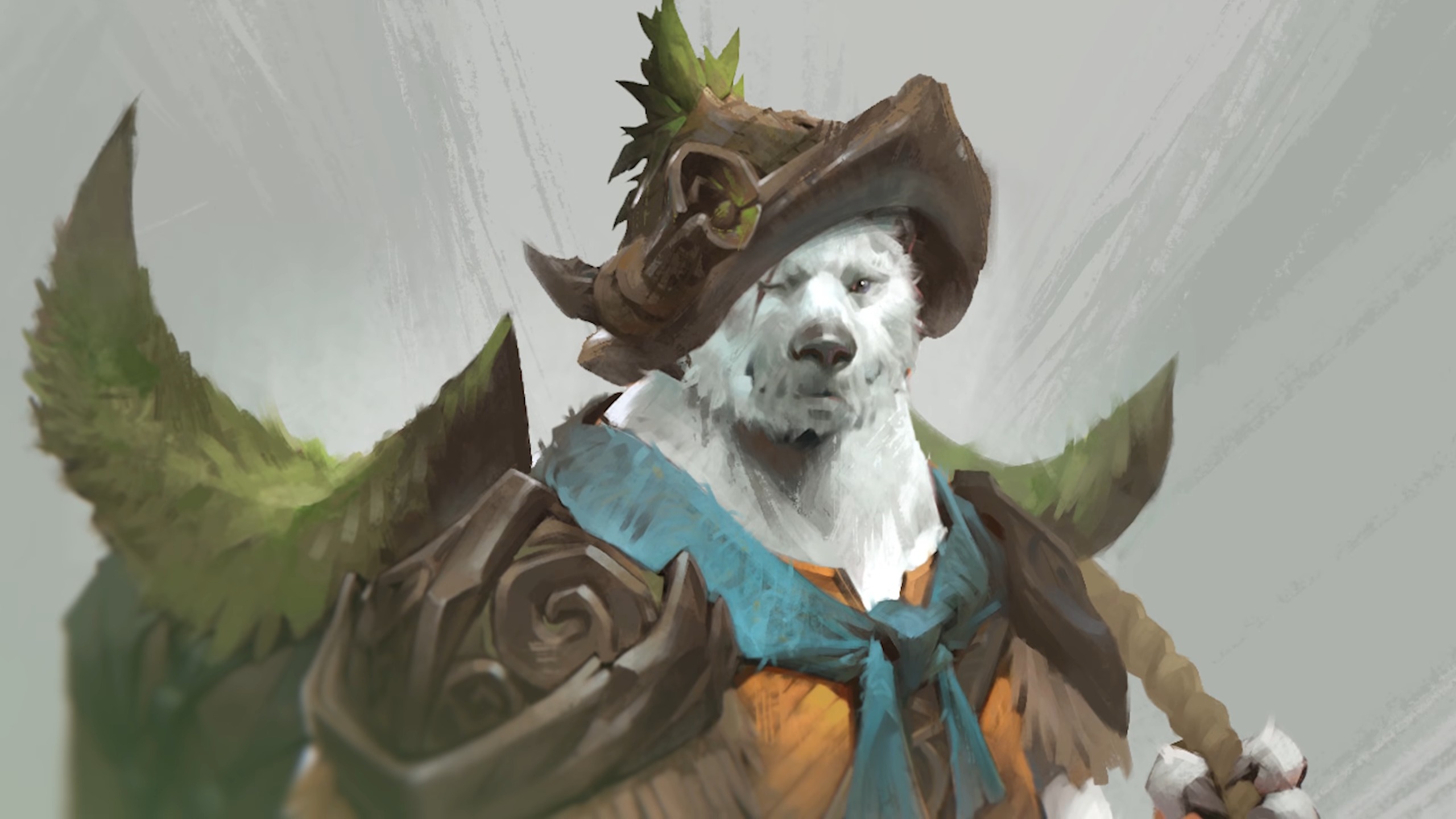Guild Wars 3 concept art of white bear race