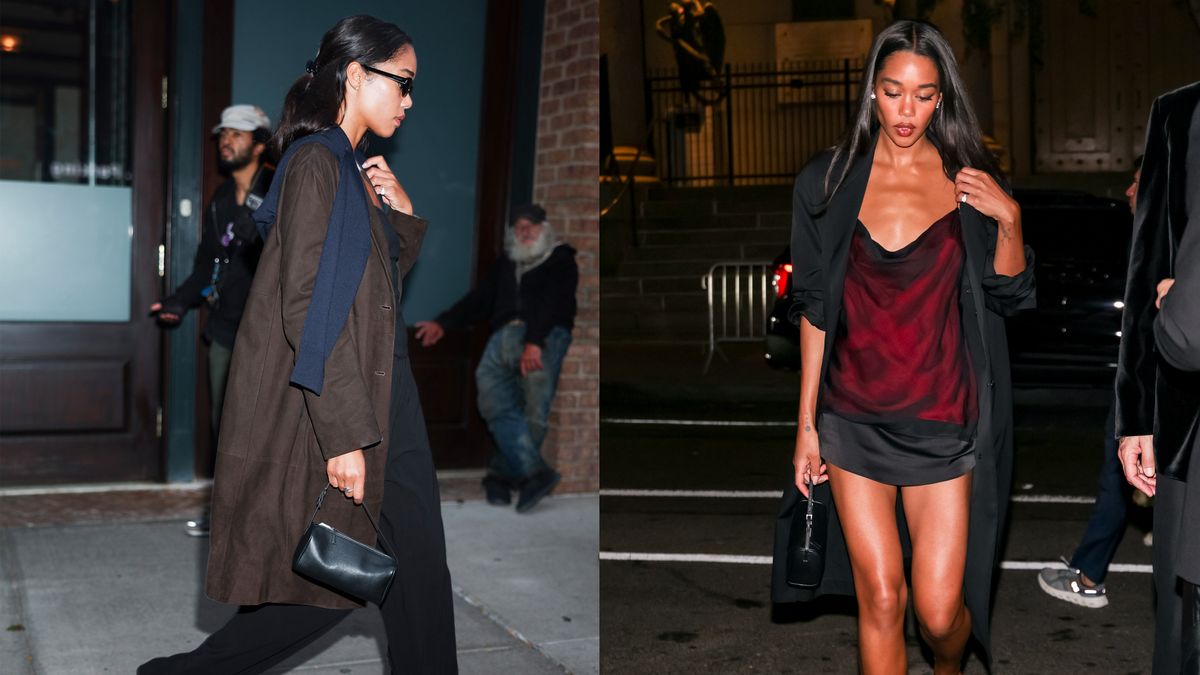 Laura Harrier Can't Stop Carrying This Timeless The Row Bag (and No, It's Not a Margaux)