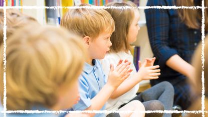 When will my child start school illustrated by reception children clapping