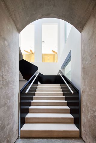 Darial store raw concrete staircase
