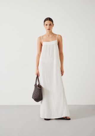 Carmen Relaxed Cheesecloth Slip Dress