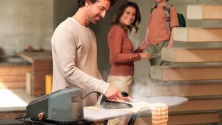 Man ironing with the CareStyle 7 Pro