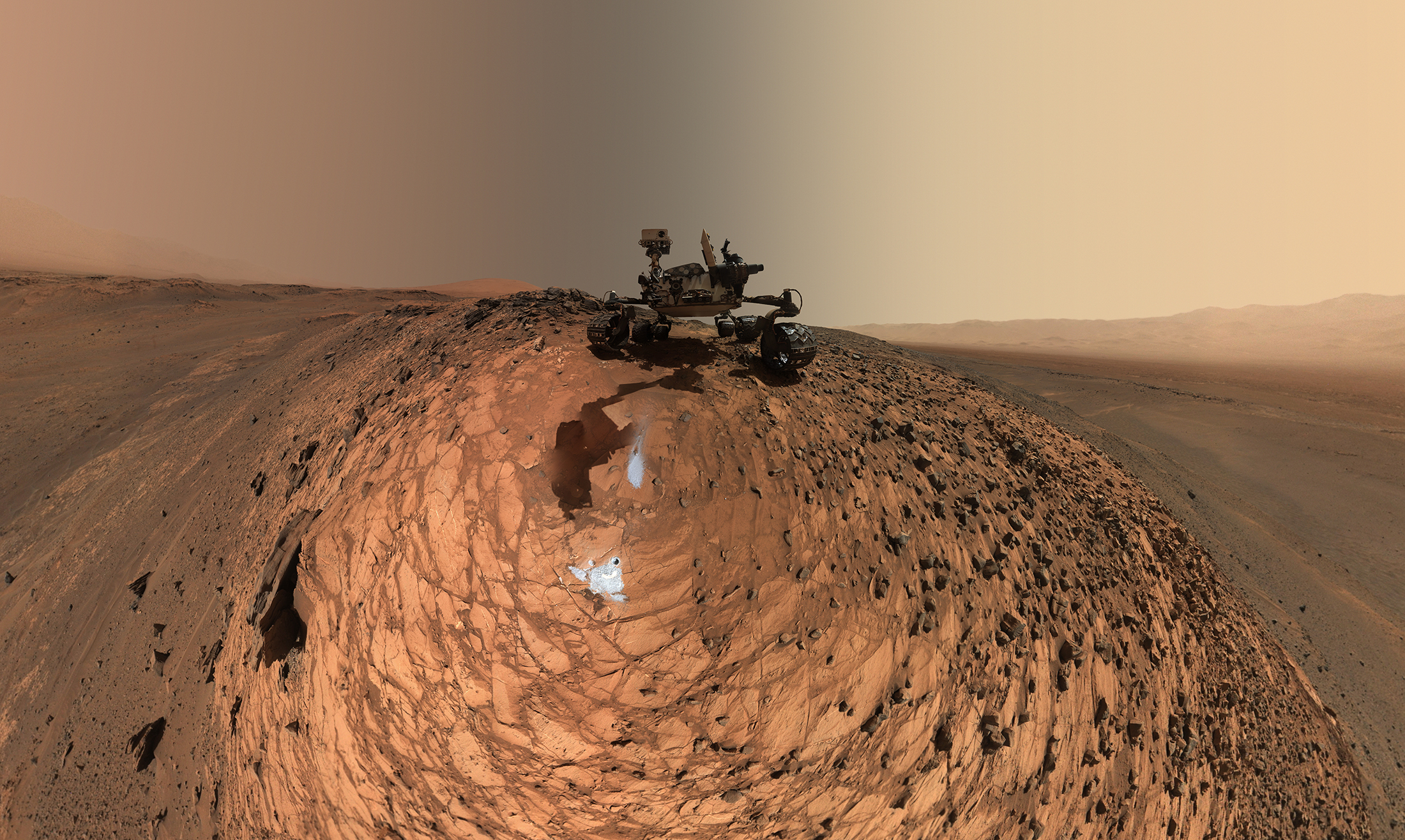 Curiosity, NASA&#039;s rover responsible for the new findings, took this self-portrait on Mars in 2015.