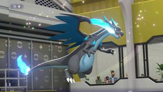 Mega Charizard X in Pokemon Champions.