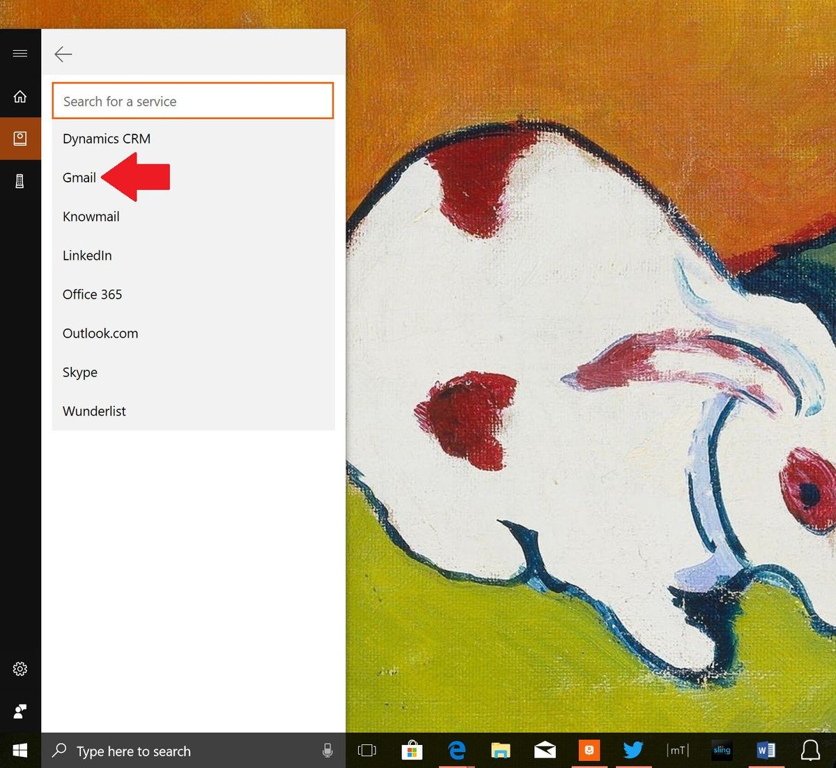 Gmail Cortana