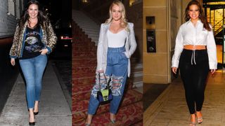 Candice Huffine, Iskra Lawrence and Ashley Graham in jeans for curvy women