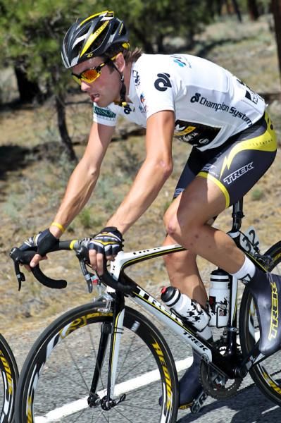 Alex Dowsett (Trek-Livestrong) took over the white best young rider jersey today while teammate Jesse Sergent wore the yellow.