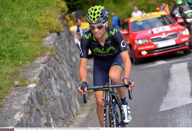 Giovanni Visconti (Movistar) on his way to second place