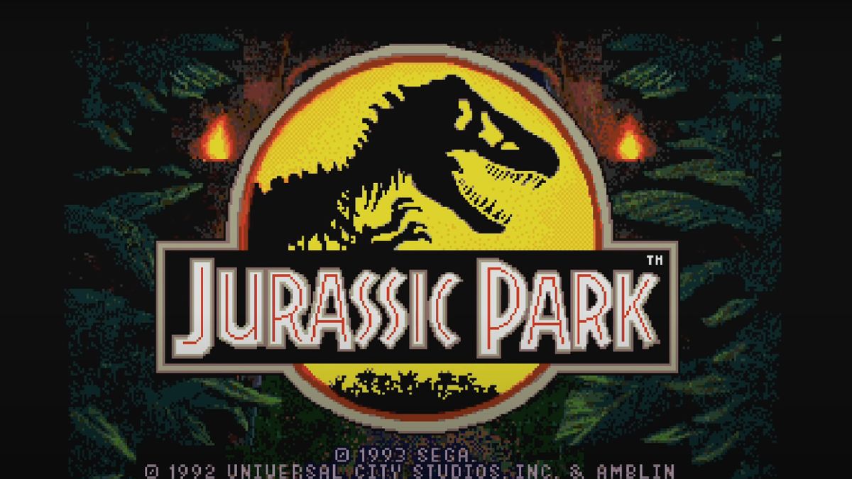 Jurassic Park&#039;s Sega Genesis logo