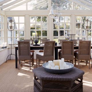 conservatory dining area