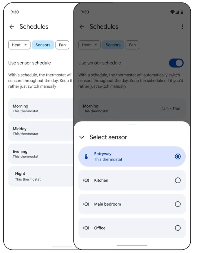 scheduling temperatures in 3rd gen Nest Learning Thermostat and the Nest Thermostat E