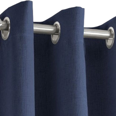 blue thermal blackout curtains from Wayfair