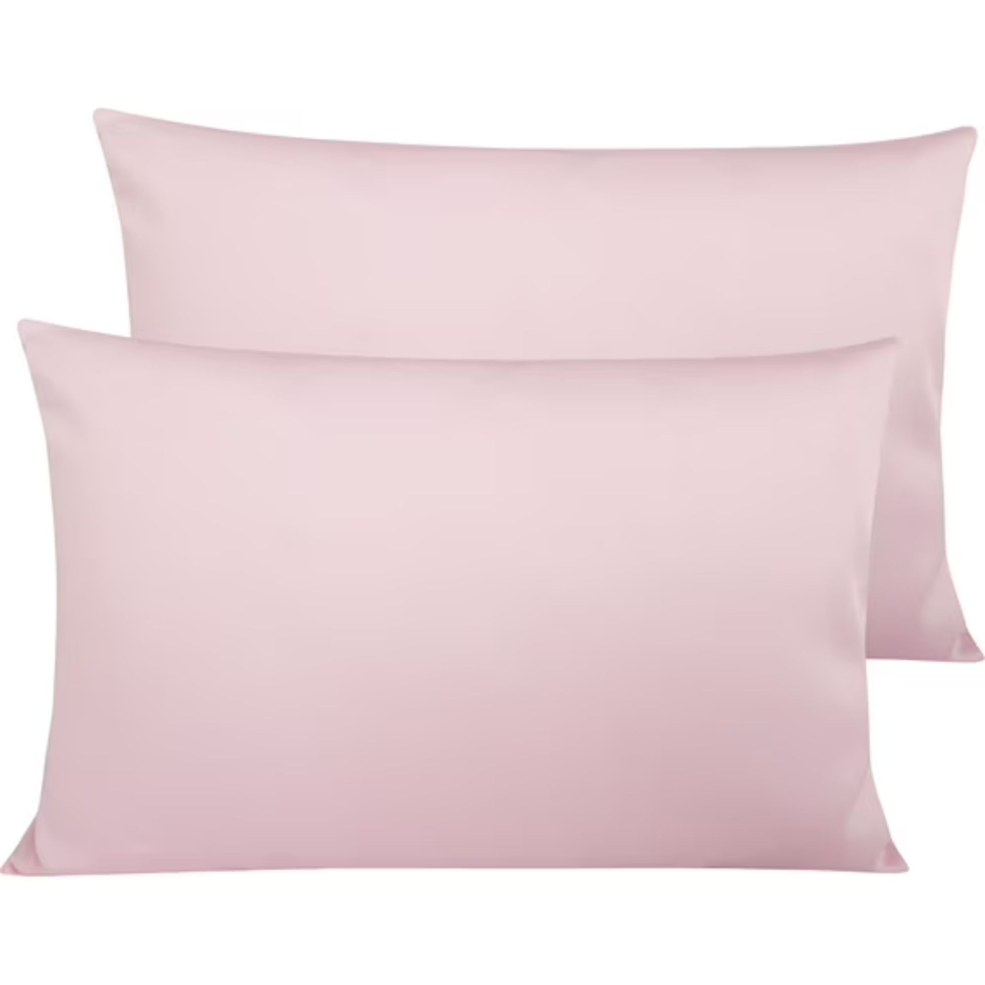 Ntbay 500 Thread Count Egyptian Cotton Queen Pillowcases Set of 2 (Pink)