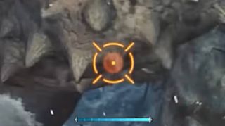 The Heavy Bowgun crosshair in Monster Hunter Wilds