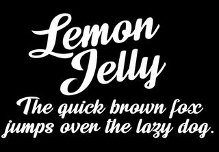 Free tattoo fonts: Lemon Jelly