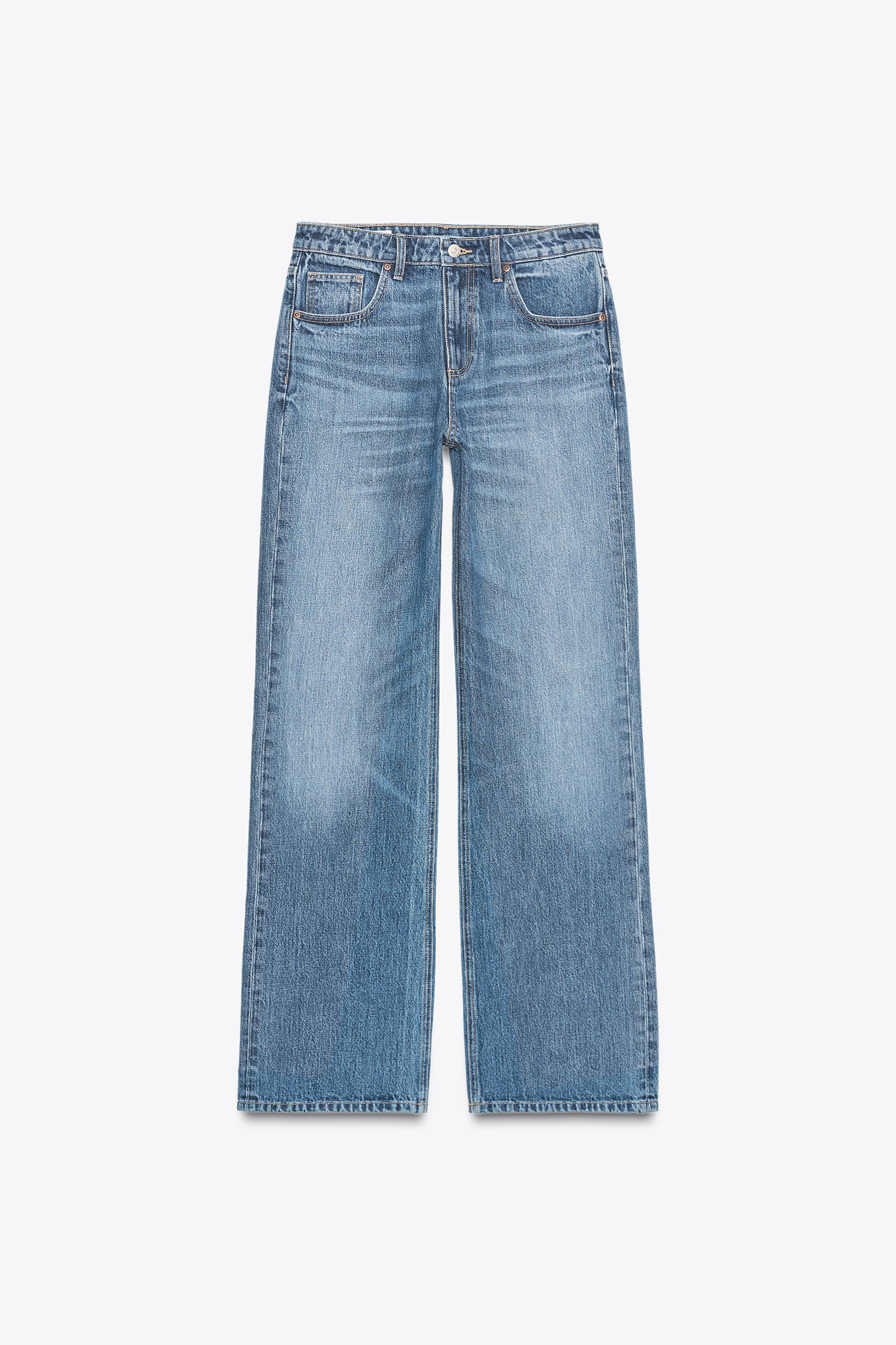 Trf Mid-Waist Wide-Leg Jeans