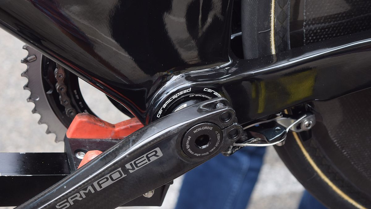 More CeramicSpeed components, this time on Romain Bardet's Factor Slick time trial bike