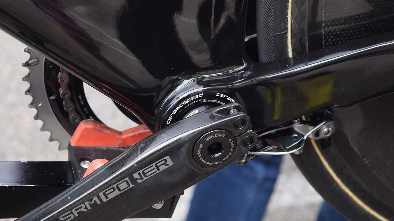 More CeramicSpeed components, this time on Romain Bardet's Factor Slick time trial bike