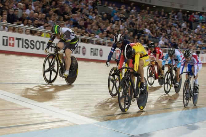 Simona Krupeckaite (Lithuenia) won the keiran 7-12 final ahead of Anna Meares (Australia)