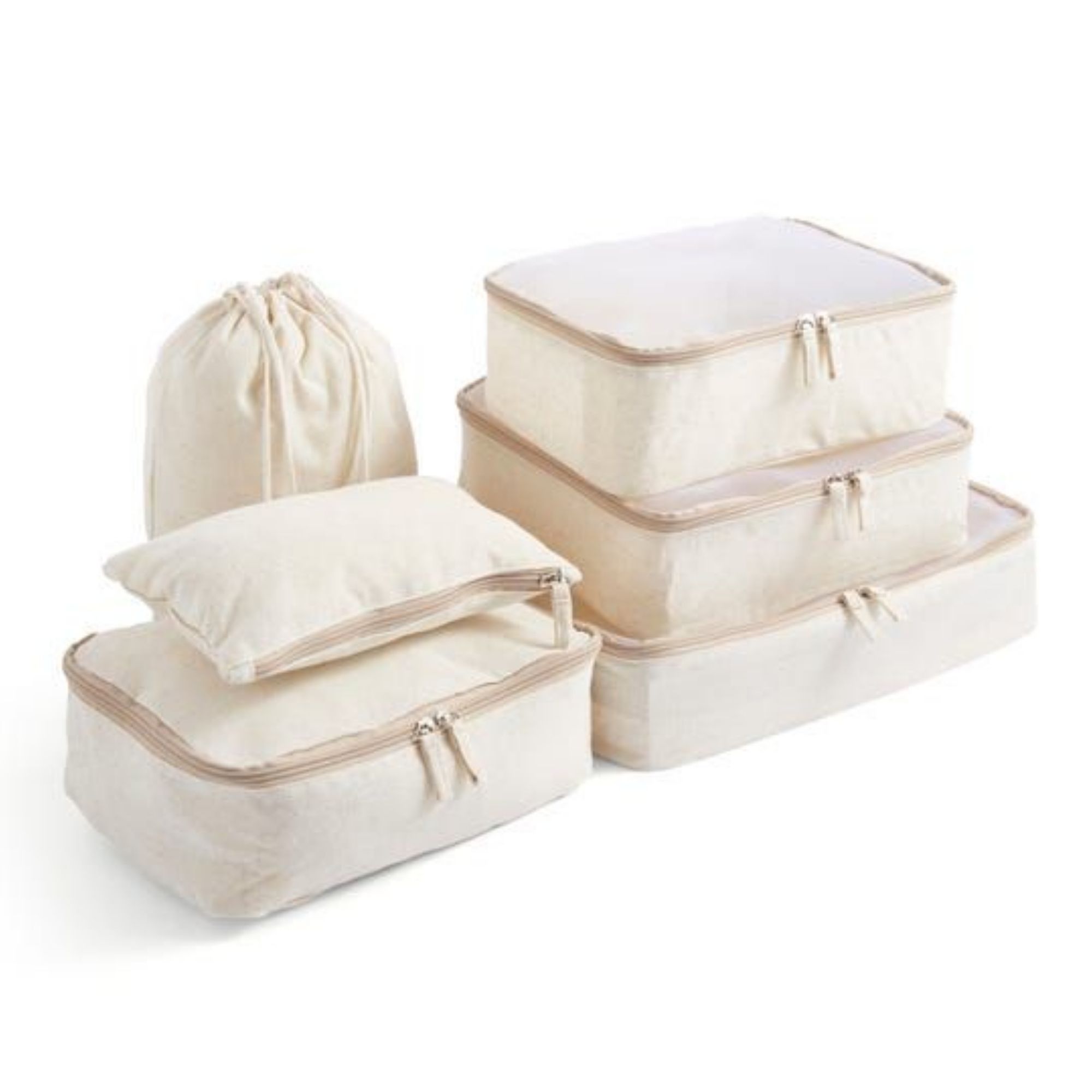 The Edited Life Pack of 6 Packing Cubes