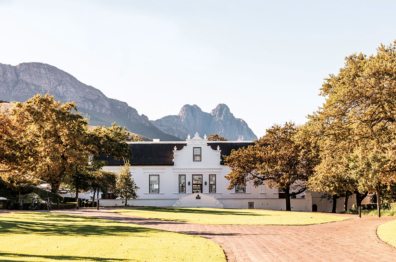 Lanzerac estate manor house in Stellenbosch