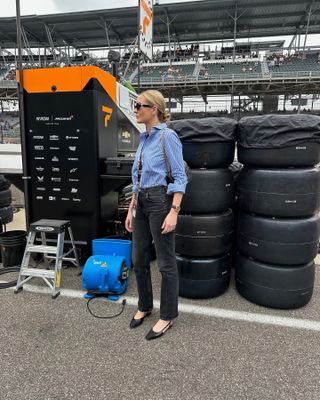 Woman at the Indy 500.