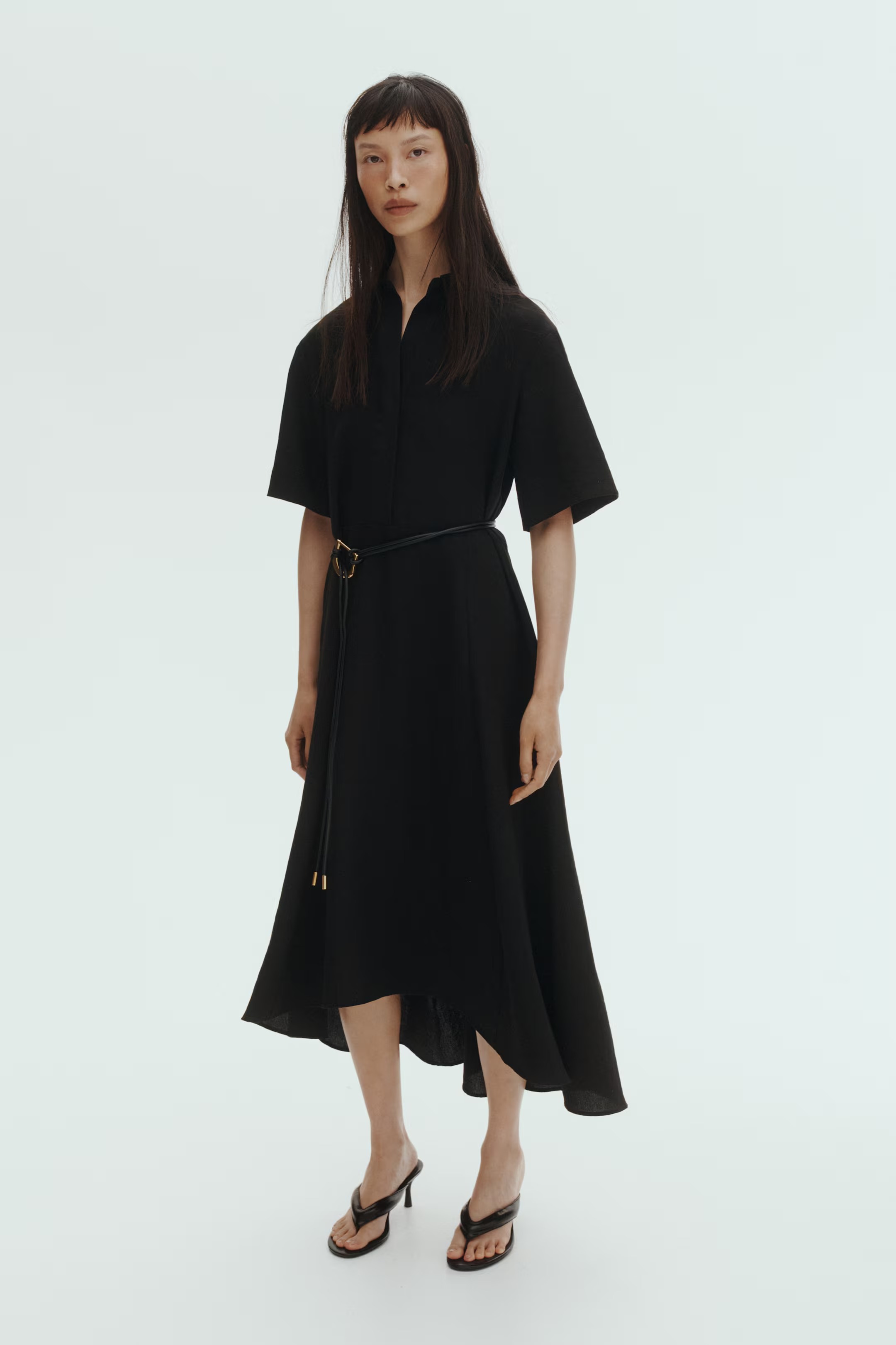 H&amp;amp;M, Tie-Belt Shirt Dress