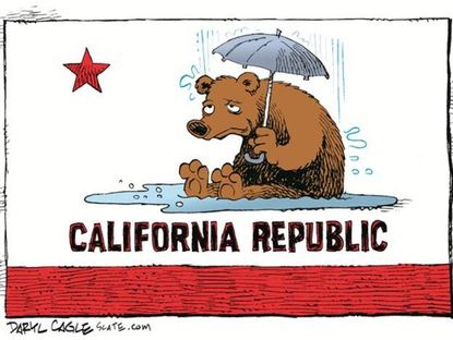 Editorial cartoon California drought
