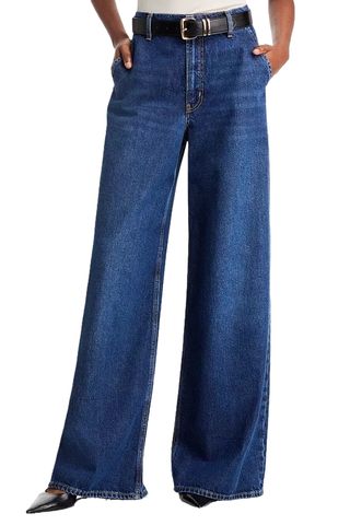 The Wide High Rise Wide Leg Jeans in Blindspot