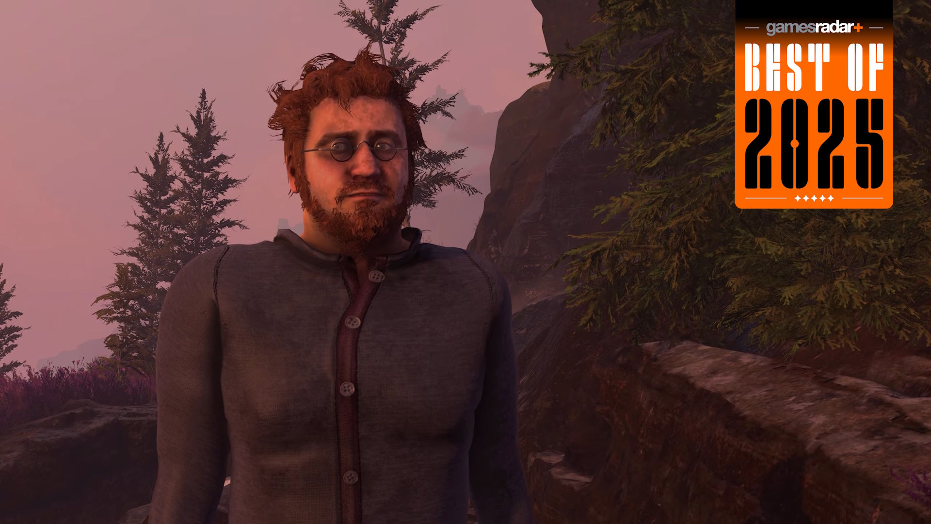 Baby Steps screenshot featuring Nate with a GamesRadar+ Best of 2025 badge on upper right