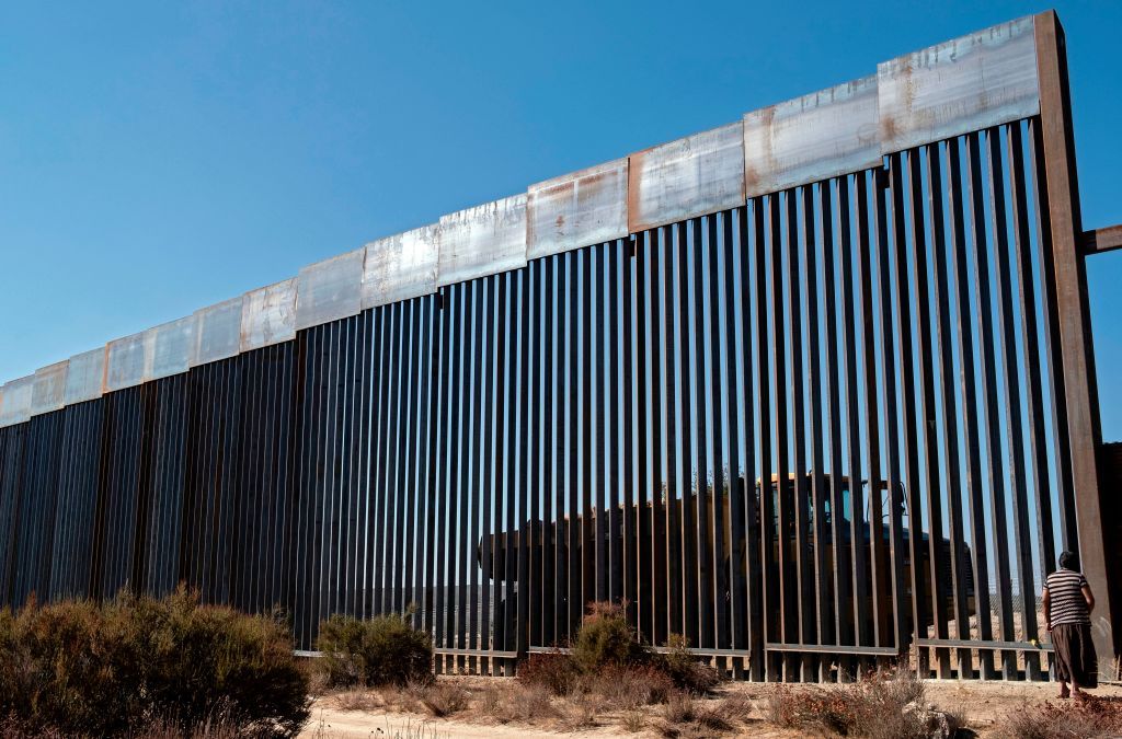 U.S.-Mexico border fence.